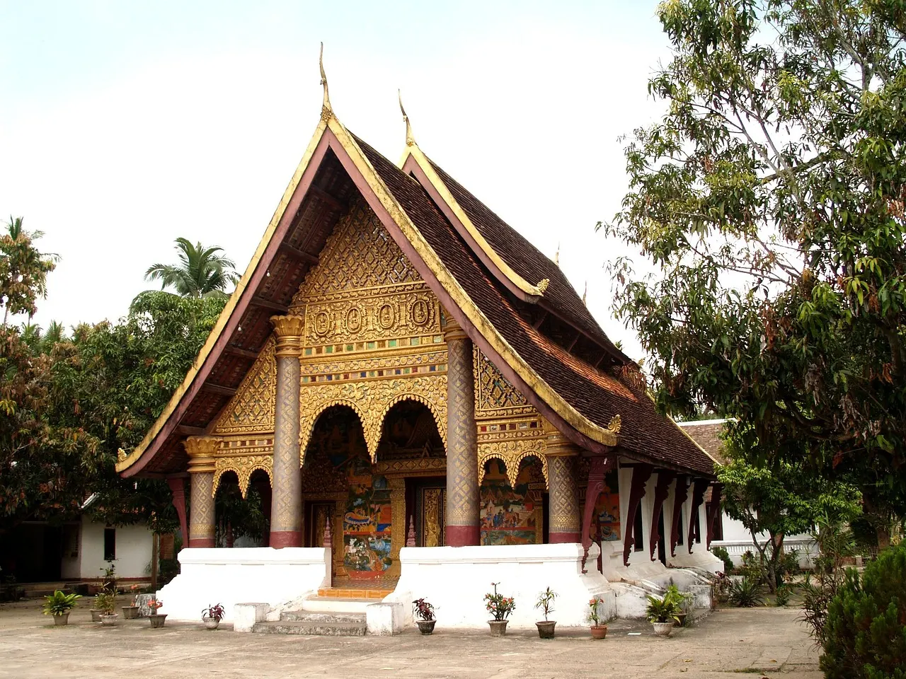 วิหารวัดในเมืองมรดกโลกหลวงพระบาง
