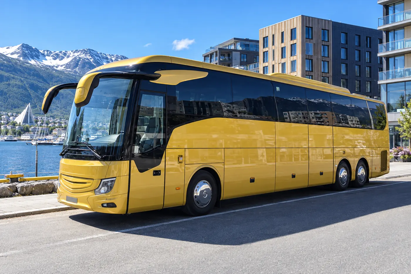 บริการรถโค้ชและมินิบัสแบบถูกกฎหมายในทรอมโซ (Tromso) นอร์เวย์ สำหรับกรุ๊ปขนาด 9-22 ท่าน
