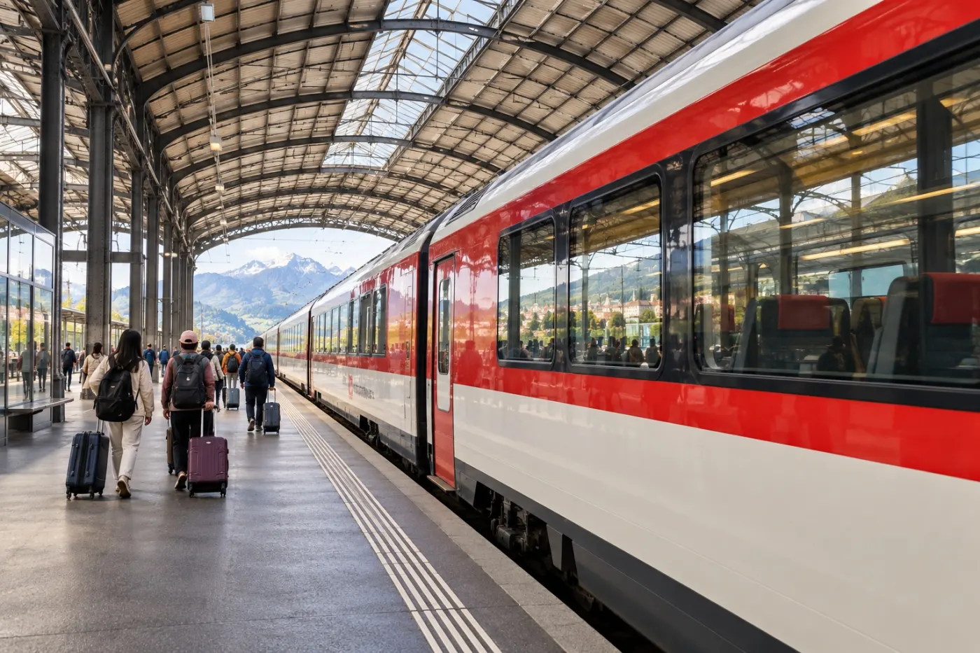 หริ่นรีวิว นั่งรถไฟชมวิวหลักล้านกับ Lucerne-Interlaken Express ท่องเที่ยวสวิสแบบฟินตาแตก
