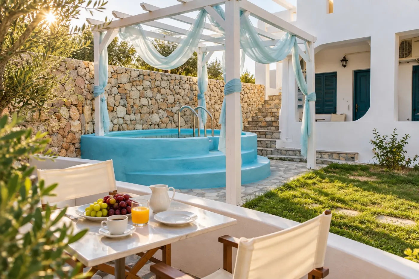 มีงบ 1,500 บาท นอนที่ไหนได้บ้าง ที่ซานโตรีนี (Santorini)