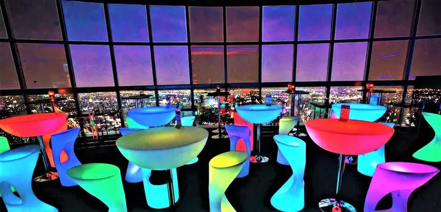 Evening dinner at bangkok sky restaurant/ Buffet Dinner