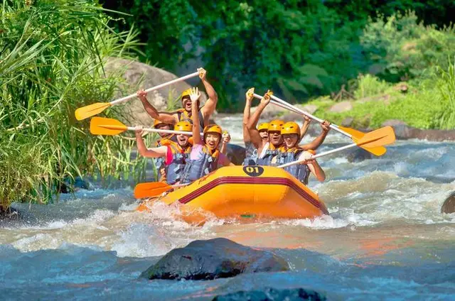 Phuket River-Rafting, ATV, Zipline, and Cave Temple Tour/8 hours
