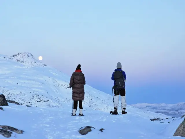 เดินลุยหิมะด้วยสโนว์ชู Snowshoe Hike ทรอมโซ รอบเช้าหรือค่ำ