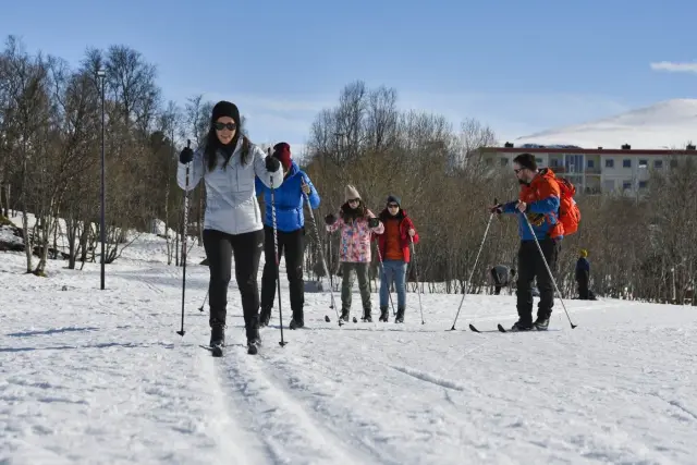 คอร์สสกีครอสคันทรีมือใหม่ Beginner Cross-Country Ski Course ทรอมโซ