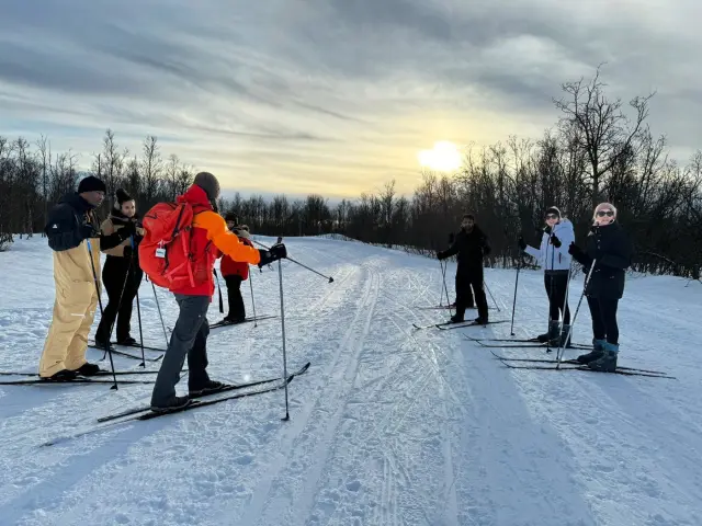 คอร์สสกีครอสคันทรีมือใหม่ Beginner Cross-Country Ski Course ทรอมโซ