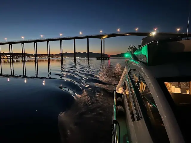 ล่องเรือคาตามารันลำเล็กชมแสงเหนือ Northern Lights Catamaran Cruise