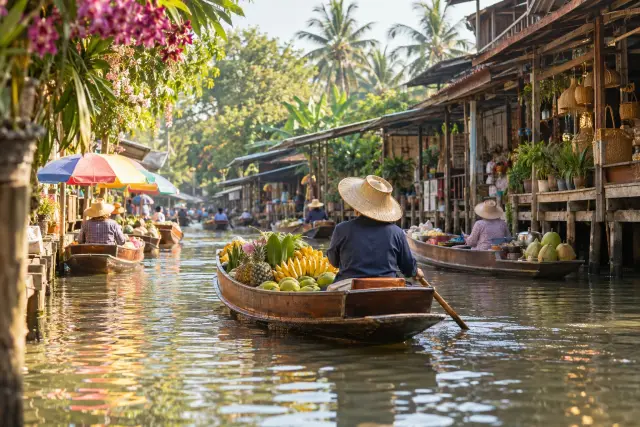Damnernsaduak Floating Market (Join Group Tour)